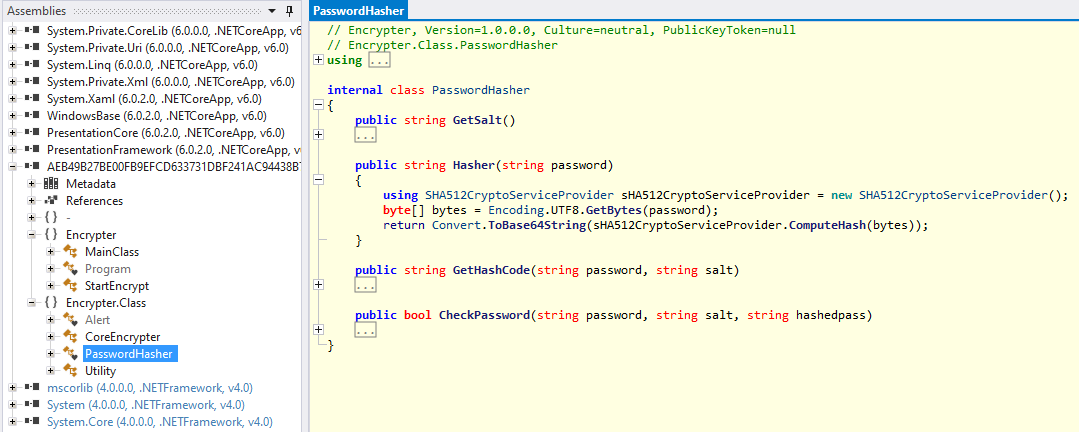 PasswordHasher ILSpy