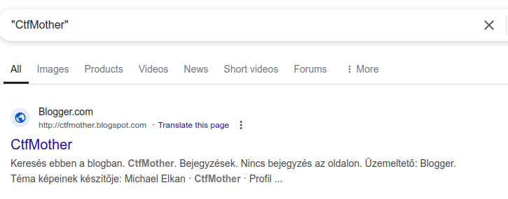 Google search