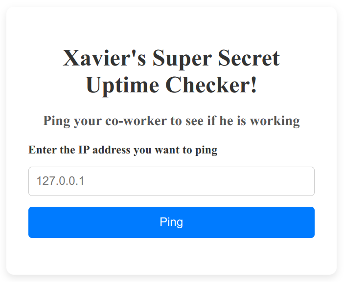 Ping menu